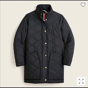 J Crew Quilted cocoon puffer with PrimaLoft